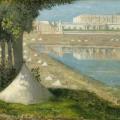 Pierre Puvis de Chavannes. Vue sur le château de Versailles et l'Orangerie (1871)