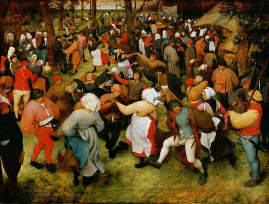 Pieter Brueghel l'Ancien. La danse de la mariée en plein air (v. 1566)