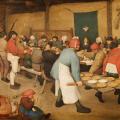 Pieter Brueghel l'Ancien. Le repas de noces (1568)