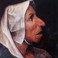 Pieter Brueghel l'Ancien. Tête de paysanne (1564-68)