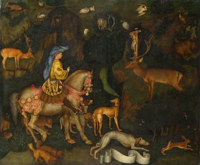 Pisanello. La vision de saint Eustache (v. 1438-42)