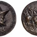 Pisanello. Médaille de l’empereur Jean VIII Paléologue, avers et revers (v. 1438)