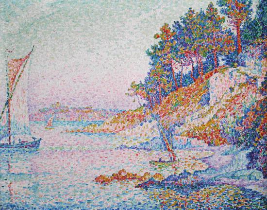 Signac. La calanque (1906)