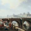 Pont-Neuf et Samaritaine à Paris en 1755 (Jean-Baptiste Nicolas Raguenet, 1715-1793)