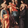 Pontormo. Vierge à l'Enfant avec sainte Anne et quatre saints (1527-29)