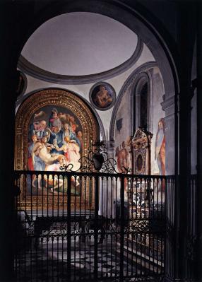 Pontormo. Vue de la chapelle Capponi