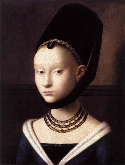 Petrus Christus. Portrait de jeune fille (v. 1470)