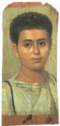 Portrait de jeune homme. Fayoum (2e siècle)