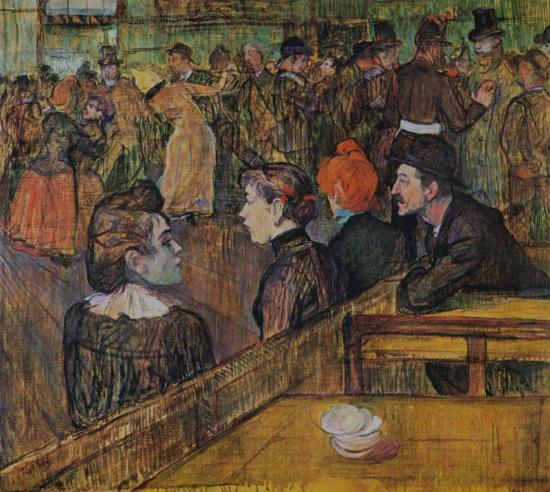Toulouse-Lautrec. Au Moulin de la Galette, 1889