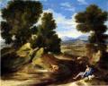 Poussin. Paysage avec homme buvant (1637-38)