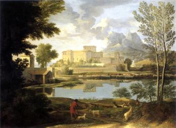 Nicolas Poussin. Paysage par temps calme (1651)