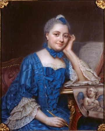 Maurice Quentin de la Tour. Portrait de Marie Fel (1752-53)