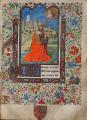 Quarton. Livre d'Heures de Namur. David en prières (v. 1450)