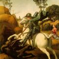 Raphaël. Saint Georges et le dragon (v. 1506)