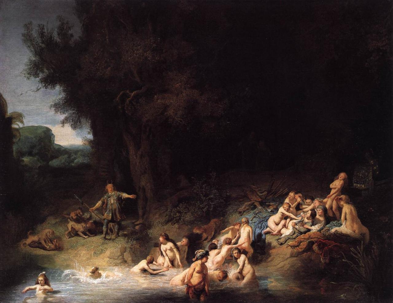 Agenda artistique de juillet ! Rembrandt-diane-au-bain-1634
