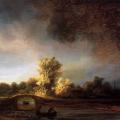 Rembrandt. Paysage avec pont de pierre (1638)