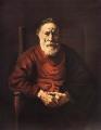 Rembrandt. Portrait d'un vieil homme en rouge (1652-54)