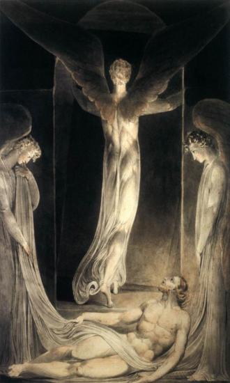 William Blake. La résurrection (1805)