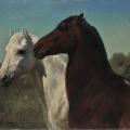 Rosa Bonheur. Deux chevaux (v. 1889)