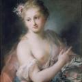 Rosalba Carriera. Jeune fille tenant une couronne de laurier, nymphe de la suite d’Apollon (1720)