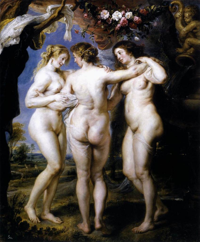 Agenda artistique quotidien ! Rubens-les-trois-graces-1636-38