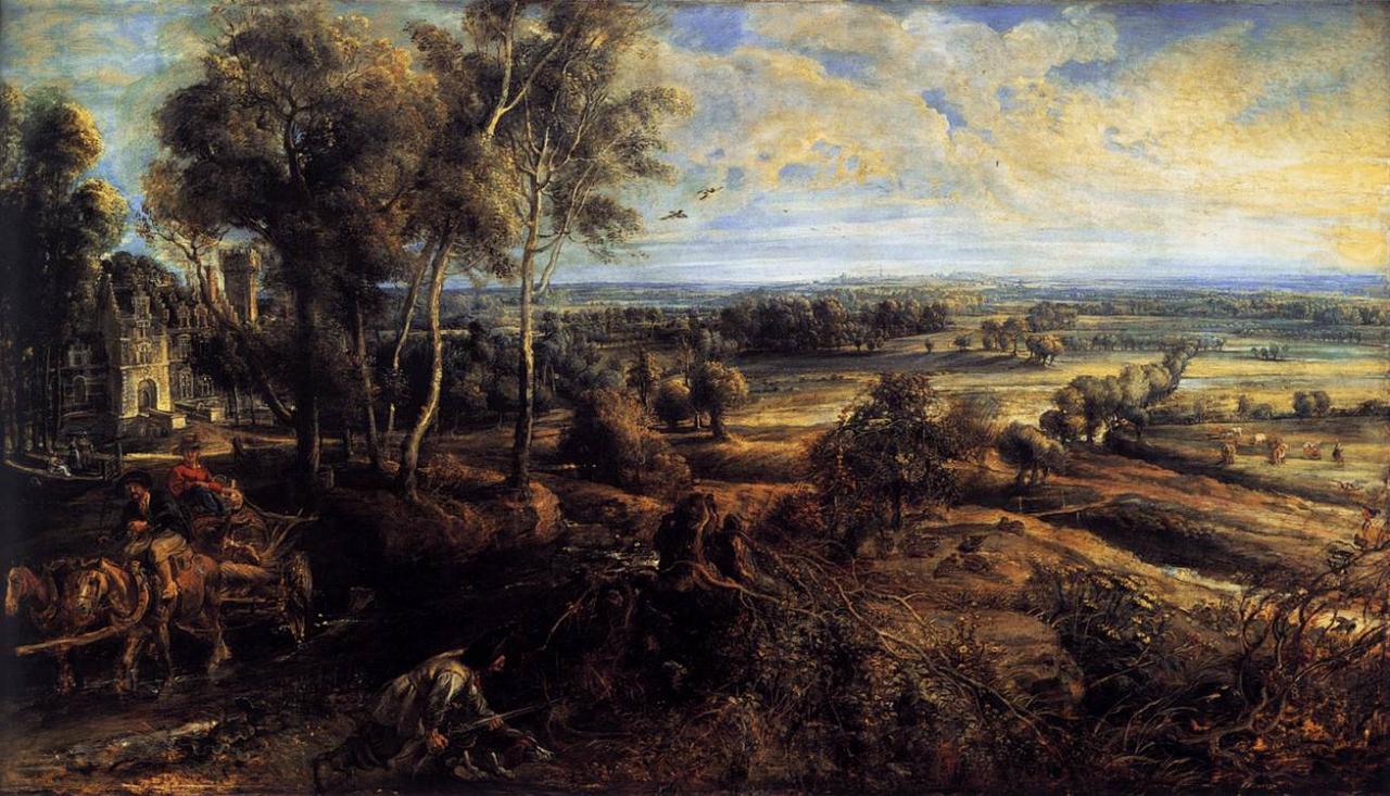 Agenda artistique quotidien ! Rubens-paysage-d-automne-avec-vue-du-chateau-de-steen-1635