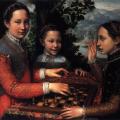 S. Anguissola. Les sœurs Anguissola jouant aux échecs (1555)