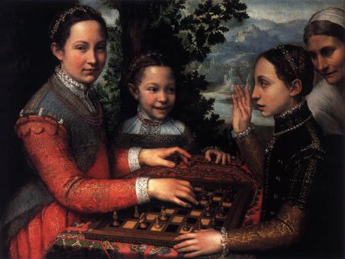 S. Anguissola. Les sœurs Anguissola jouant aux échecs (1555)