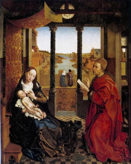 Van der Weyden. Saint Luc dessinant la Vierge (1435-40)