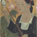 Paul Sérusier. La fileuse aux anémones (1922)