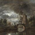 Simon Mathurin Lantara. Paysage au clair de lune (1750-78)