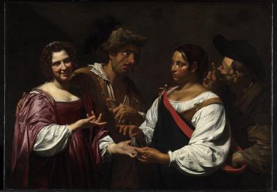 Simon Vouet. La Diseuse de bonne aventure (v. 1620)