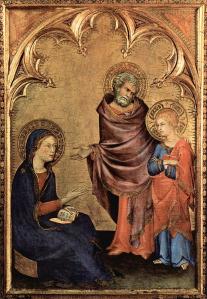 Simone Martini. Le Christ retrouvé par ses parents (1342)