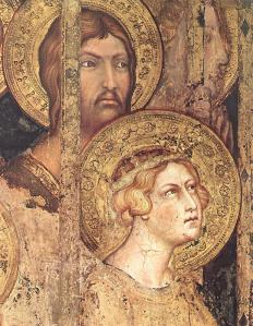 Simone Martini. Maestà du Palazzo Pubblico de Sienne, détail (1315)