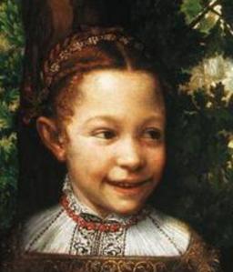 Sofonisba  Anguissola. La partie d'échecs, détail (1555)