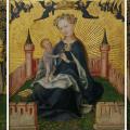 Stefan Lochner. Triptyque de la Vierge à l’Enfant dans un jardin clos (1445-50)