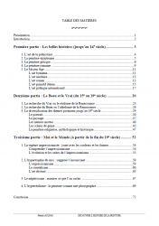 Table des matières