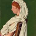 Tamara de Lempicka. Femme au châle blanc (v. 1952)