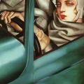 Tamara de Lempicka. Mon portrait ou Tamara dans une Bugatti verte (1927)