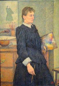 Théo van Rysselberghe. Anna Boch dans son atelier (v. 1893)