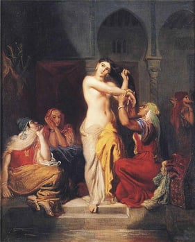 Théodore Chassériau. Femme mauresque sortant du bain (1854)
