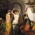 Théodore Chassériau. Intérieur orientaliste : nu dans un harem (1850-52)