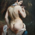 Théodore Chassériau. La Baigneuse (1842)