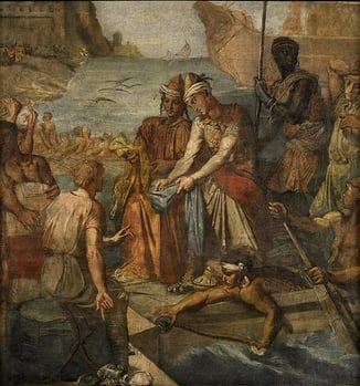 Théodore Chassériau. Marchands orientaux dans un port occidental (1844-48)