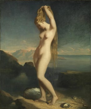 Théodore Chassériau. Vénus anadyomène, dite aussi Vénus marine (1838)