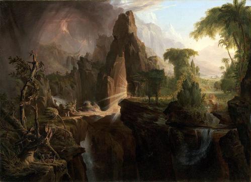 Thomas Cole. L’expulsion du jardin d’Eden (1828)