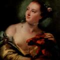 Tiepolo. Jeune femme au-perroquet, 1760-61