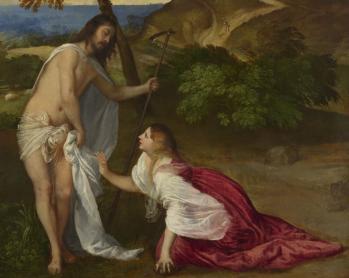 Titien. Noli me Tangere, détail