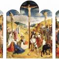 Van der Goes. Triptyque du calvaire (1465-68)