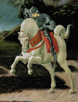 Uccello. Saint Georges et le dragon, détail